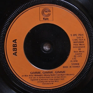 ABBA - Gimme, Gimme, Gimme (A Man After Midnight) (7", Single, Inj)