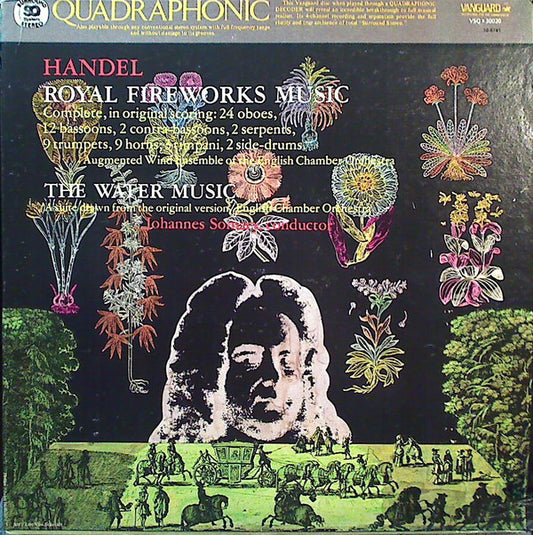 Handel* - Johannes Somary, English Chamber Orchestra - Royal Fireworks Music / Water Music (LP, Album, Quad, Gat)