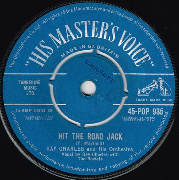 Ray Charles And His Orchestra - Hit The Road Jack / The Danger Zone (7