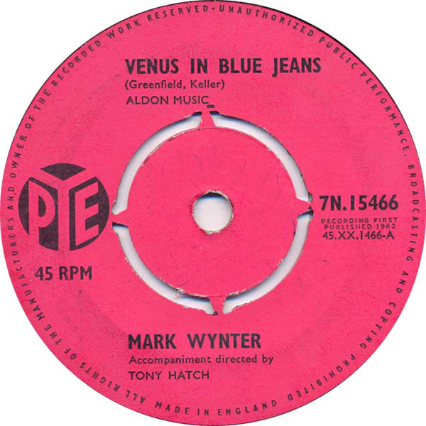 Mark Wynter - Venus In Blue Jeans (7", Single)