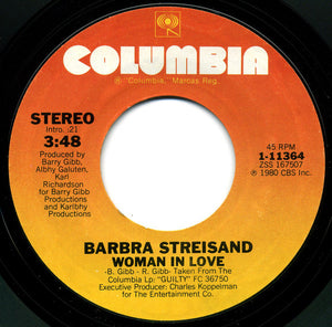 Barbra Streisand - Woman In Love (7", Single)