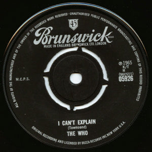 The Who - I Can't Explain (7", Single)
