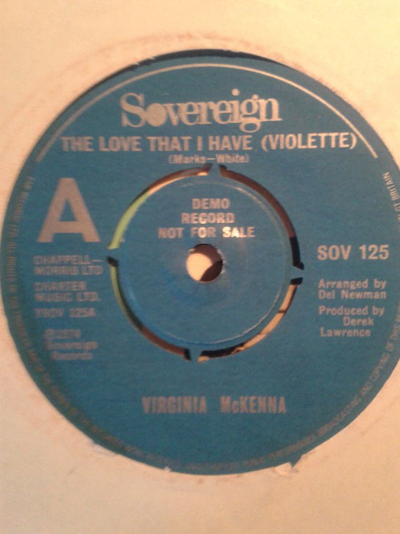 Virginia McKenna / Sovereign Collection - The Love That I Have (Violette) / Homage To Renoir (7