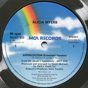 Alicia Myers - Appreciation (12")