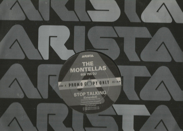 The Montellas - Stop Talking (Extended) (12", Promo)