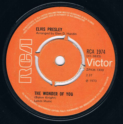 Elvis Presley - The Wonder Of You (7