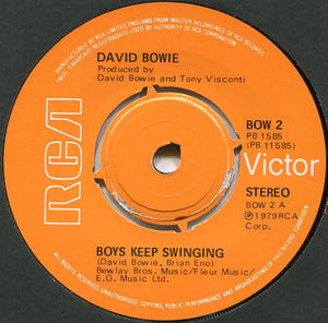 David Bowie - Boys Keep Swinging (7", Single, Pus)