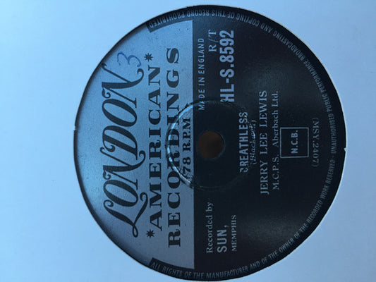Jerry Lee Lewis - Breathless (Shellac, 10", Single)