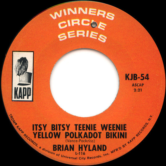 Brian Hyland / Jerry Keller - Itsy Bitsy Teenie Weenie Yellow Polkadot Bikini / Here Comes Summer (7