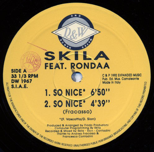 Skila Feat. Rondaa - So Nice (12