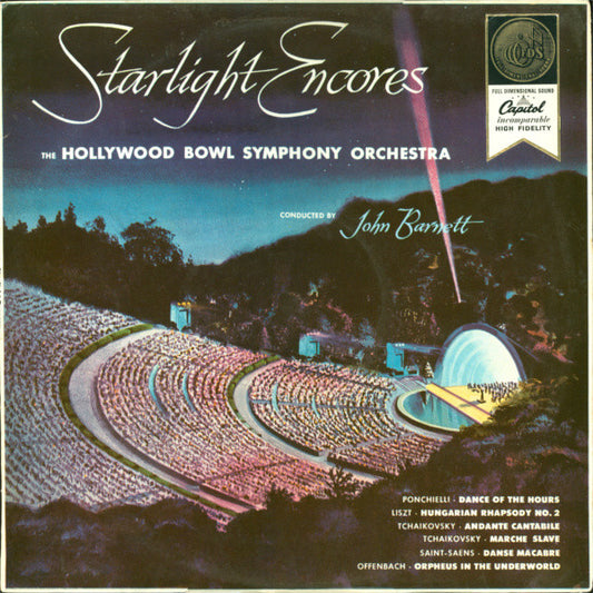 Hollywood Bowl Symphony Orchestra* Conducted By John Barnett (3) - Starlight Encores (LP, Album)