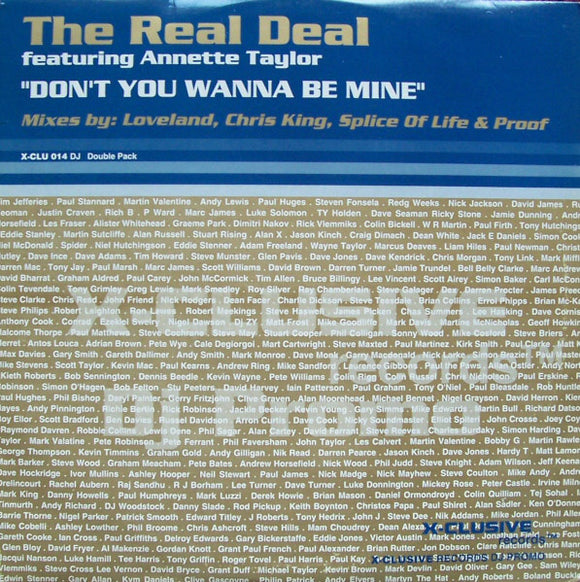 The Real Deal (2) Featuring Annette Taylor - Don't You Wanna Be Mine (2x12