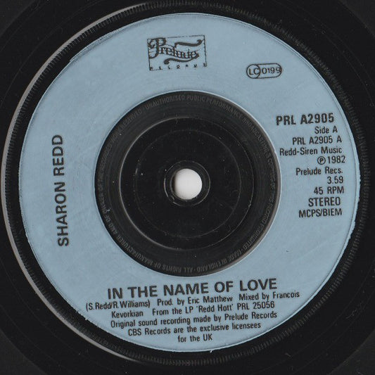 Sharon Redd - In The Name Of Love (7", Inj)