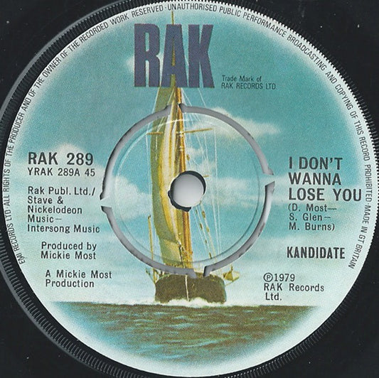 Kandidate - I Don't Wanna Lose You (7", Single, Com)