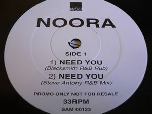Noora - Need You (12", Promo)