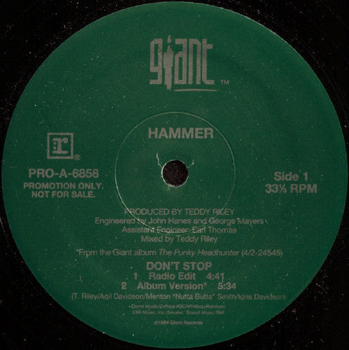 Hammer* - Don't Stop (12