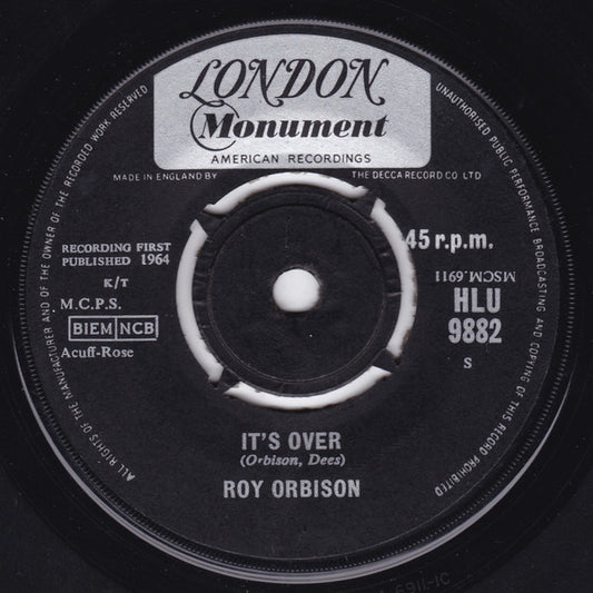 Roy Orbison - It's Over (7", Single)