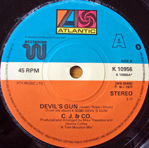 C.J. & Co - Devil's Gun (7", Single, Sol)