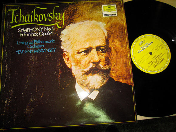 Tchaikovsky*, Leningrad Philharmonic Orchestra, Yevgeny Mravinsky* - Symphony No.5 in E Minor, Op.64 (LP)