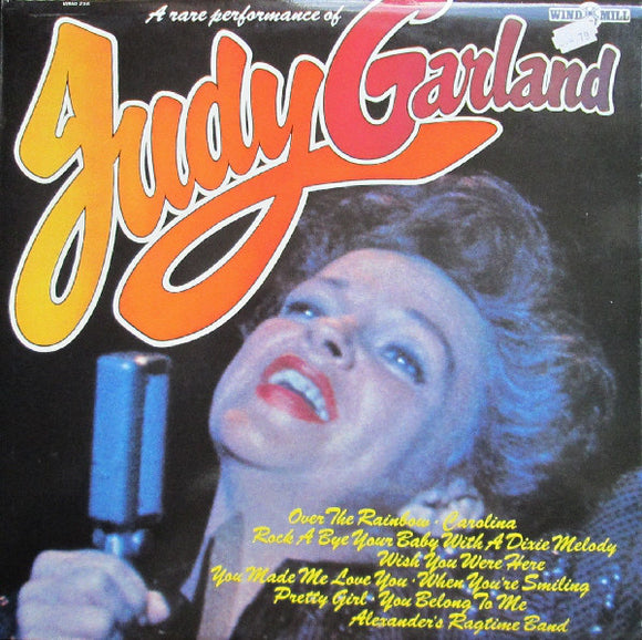 Judy Garland - A Rare Performance Of (LP, Comp, Mono)