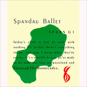 Spandau Ballet - Through The Barricades (7", Single)