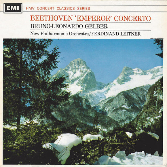 Beethoven*, Bruno-Leonardo Gelber*, New Philharmonia Orchestra / Ferdinand Leitner - 'Emperor' Concerto (LP)