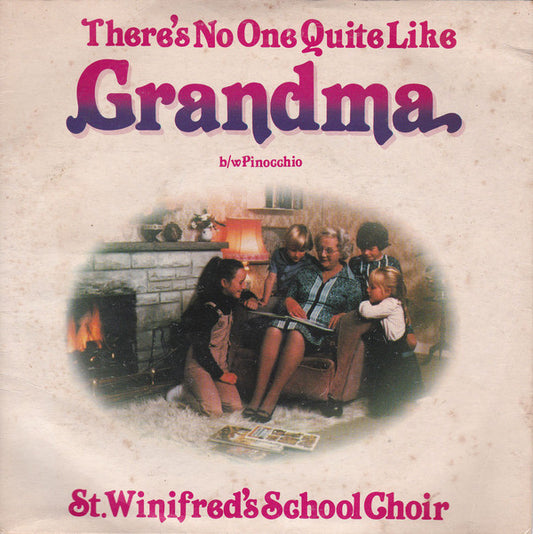 St. Winifred's School Choir - There's No One Quite Like Grandma (7", Single, Red)