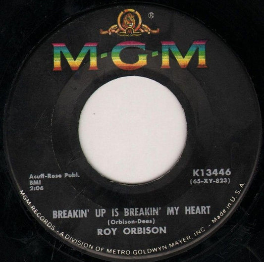 Roy Orbison - Breakin' Up Is Breakin' My Heart / Wait (7")