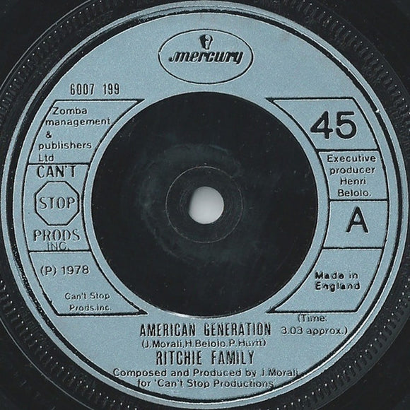The Ritchie Family - American Generation (7