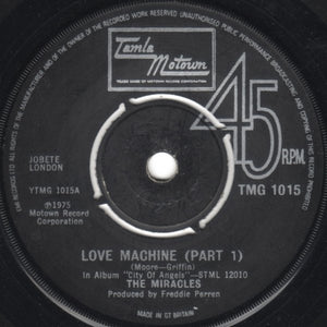The Miracles - Love Machine (Part 1) (7", Single)