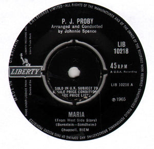 P.J. Proby - Maria (7", Single)