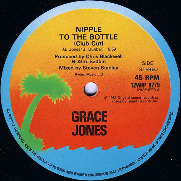 Grace Jones - Nipple To The Bottle (Club Cut) / The Apple Stretching (12