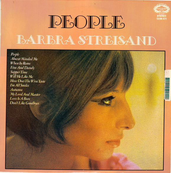 Barbra Streisand - People (LP, Album, RE)