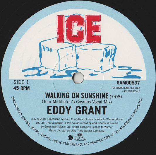 Eddy Grant - Walking On Sunshine (12", Promo)