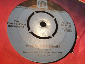Tony Hatch Orchestra - Memories Of Summer (7", Single, kno)