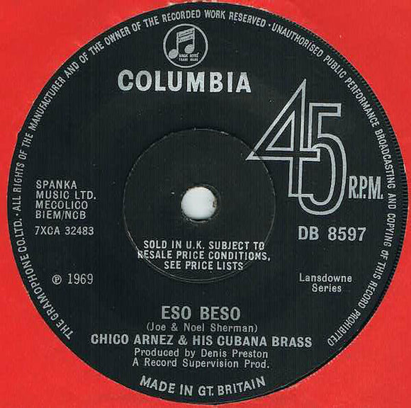 Chico Arnez & His Cubana Brass - Eso Beso / One For Pancho (7