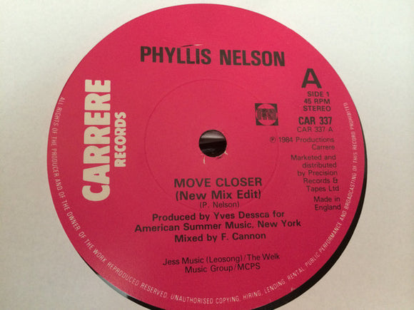 Phyllis Nelson - Move Closer (New Mix Edit) (7