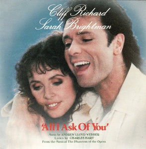 Cliff Richard, Sarah Brightman - All I Ask Of You (7", Single, Sil)