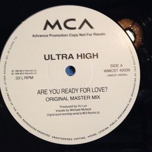 Ultra High - Are You Ready For Love (2x12", Promo)