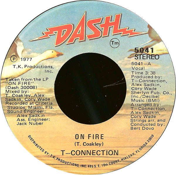 T-Connection - On Fire / Go Back Home (7", RP)