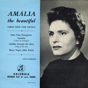 Amália Rodrigues - Amália The Beautiful - Famous Songs From Portugal (7", EP, RE)