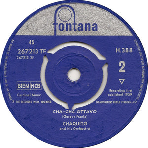 Chaquito And His Orchestra - Nicola / Cha Cha Ottova (7", Single, Mono)