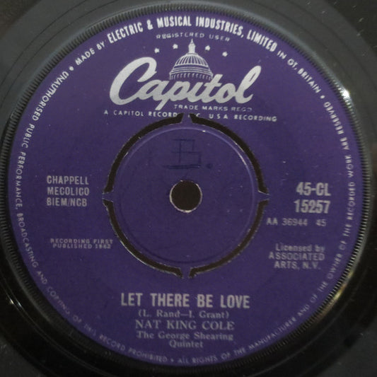 Nat King Cole, The George Shearing Quintet - Let There Be Love / I'm Lost (7", Single)