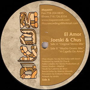 Joeski & Chus - El Amor (12")