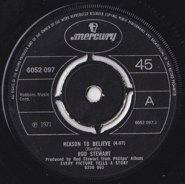 Rod Stewart - Reason To Believe (7", Single, 4-P)