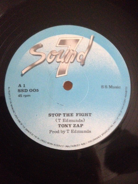 Tony Zap* - Stop The Fight (12