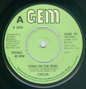 Circus (42) - Song On The Wind (7")