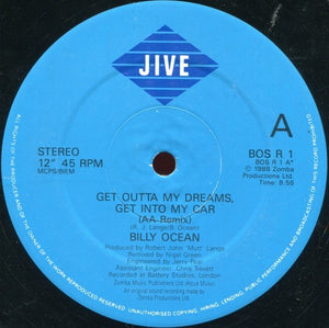 Billy Ocean - Get Outta My Dreams, Get Into My Car (12", Com)