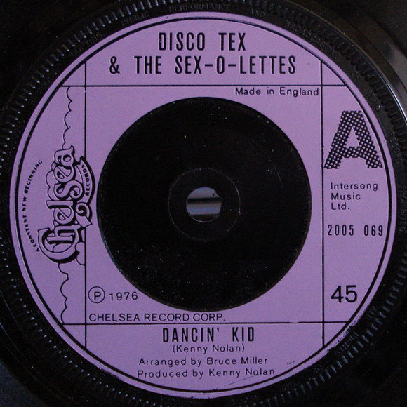 Disco Tex & The Sex-O-Lettes* - Dancin' Kid (7
