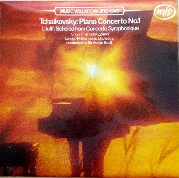 Tchaikovsky* / Litolff* - Shura Cherkassky, London Philharmonic Orchestra* Conducted By Sir Adrian Boult - Piano Concerto No. 1  / Scherzo From Concerto Symphonique  (LP, RE)